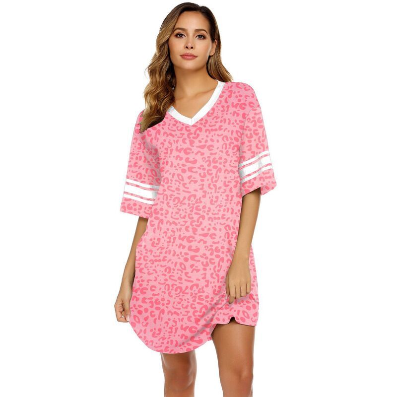 エコアー レディース アンダーウェア ナイトウェア Vネック コットン Ekouaer Nightgowns for Women Cottonight Gown Short Sleeve Sleepw