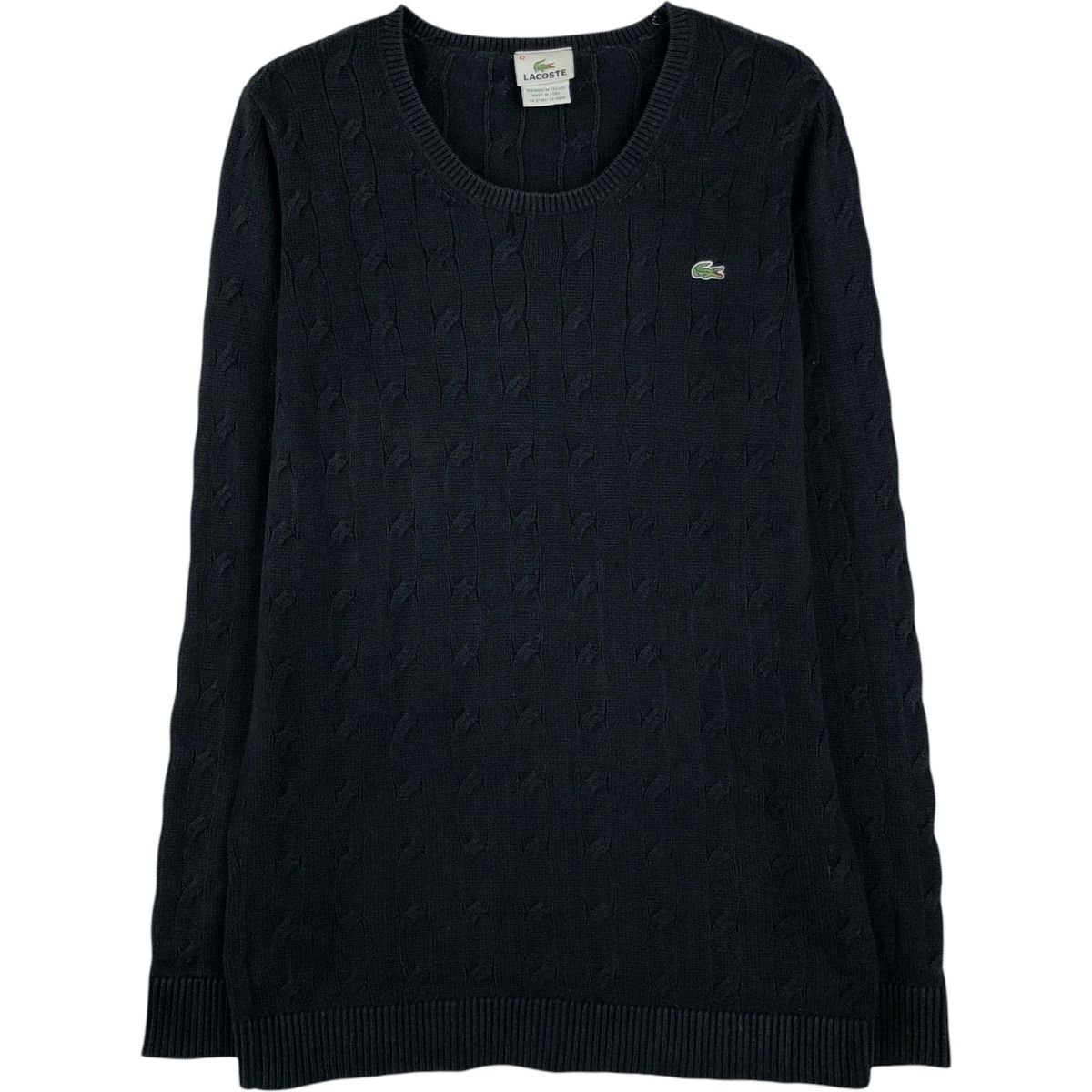 古着 ラコステ LACOSTE フランス企画 コットンニットセーター 42 メンズM相当/eaa645905