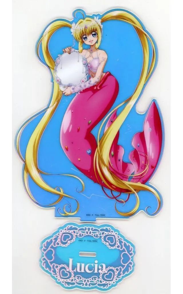 【中古】アクリルスタンド・アクリルパネル 七海るちあ BIGオーロラアクリルスタンド 「キャラ福くじ TVアニメ ぴちぴちピッチ twinkle reflection」 B賞