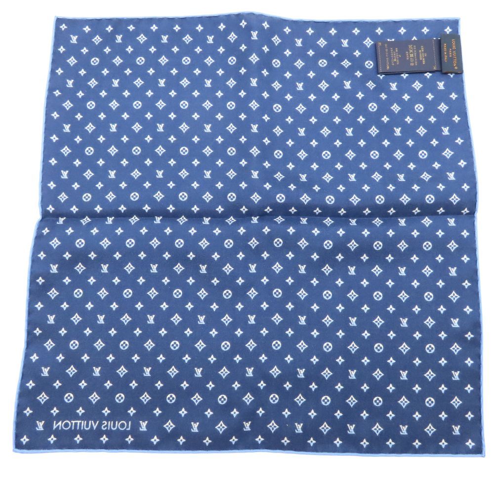 中古】LOUIS VUITTON ルイヴィトン M79555 ポケットスクエア
