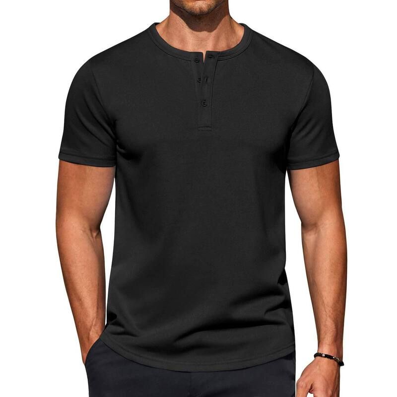 クーファンディ レディース トップス Tシャツ COOFANDY Stretch Fitness TShirt Men Gym Short Sleeve Quick Dry Muscle Tee Bl