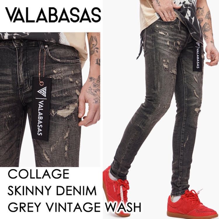 本国現地価格 】【26SS】【最新作】VALABASAS COLLAGE SKINNY DENIM 