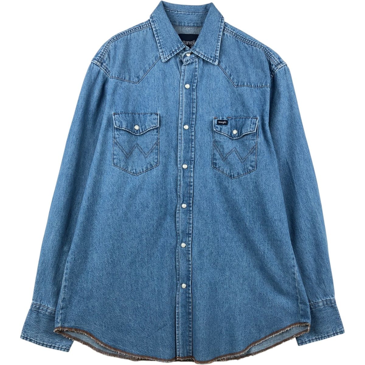 古着 90~00年代 ラングラー Wrangler 長袖 デニムウエスタンシャツ メンズL相当/eaa647010 7,284円