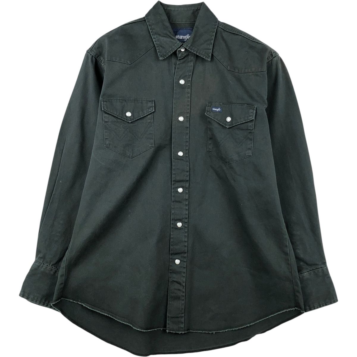 古着 90年代~ ラングラー Wrangler 長袖 ウエスタンシャツ メンズL相当/eaa647011