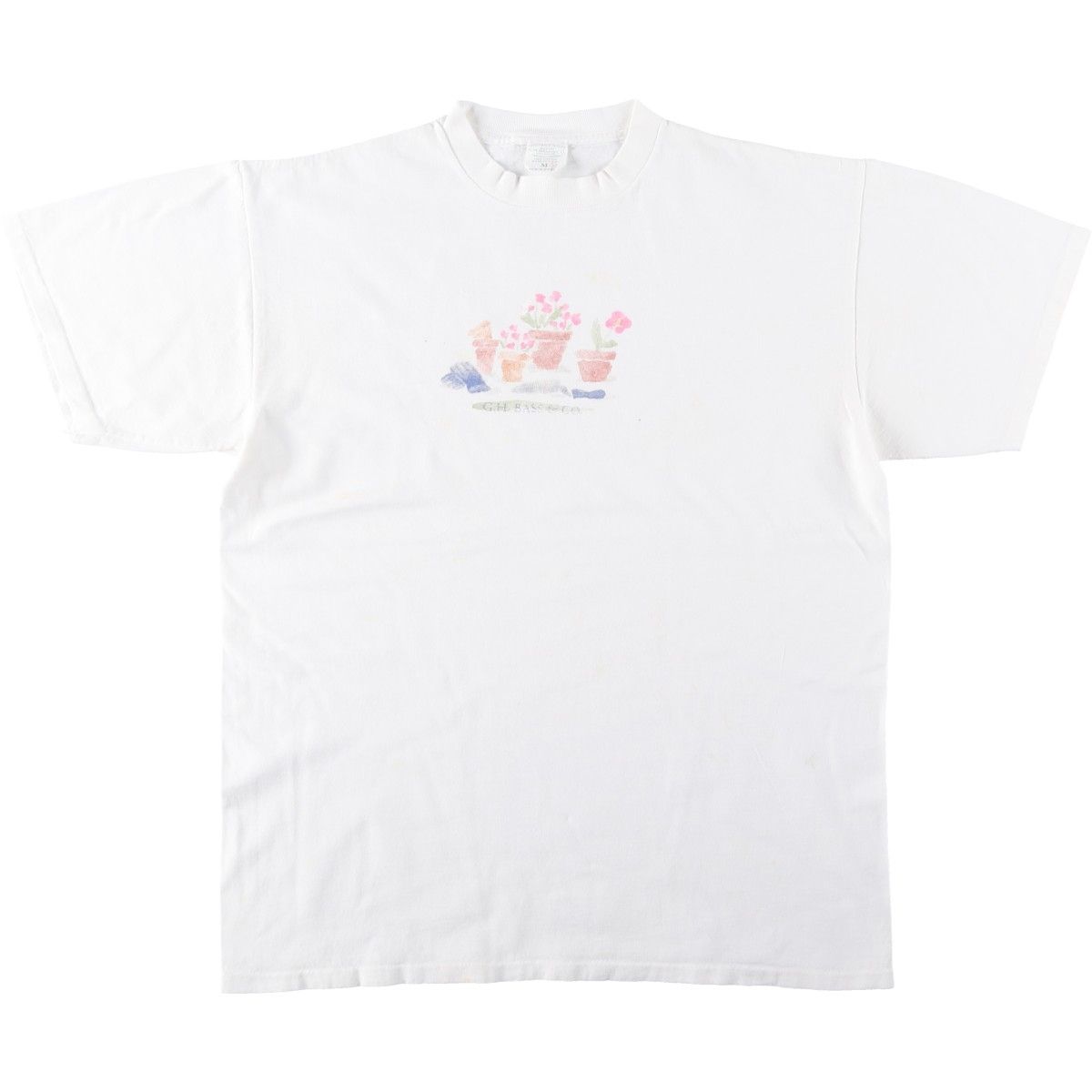 古着 ジーエイチバス G.H.Bass 半袖 プリントTシャツ USA製 メンズM相当/eaa645099