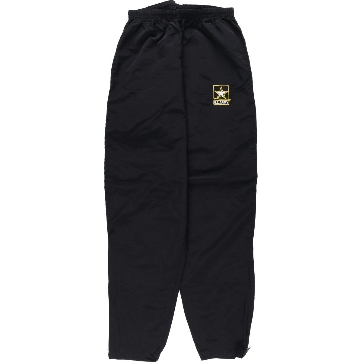 古着 米軍実品 U.S.ARMY APFU トレーニングパンツ ロゴ刺繍 ナイロンパンツ シャカシャカパンツ メンズL相当/eaa643402