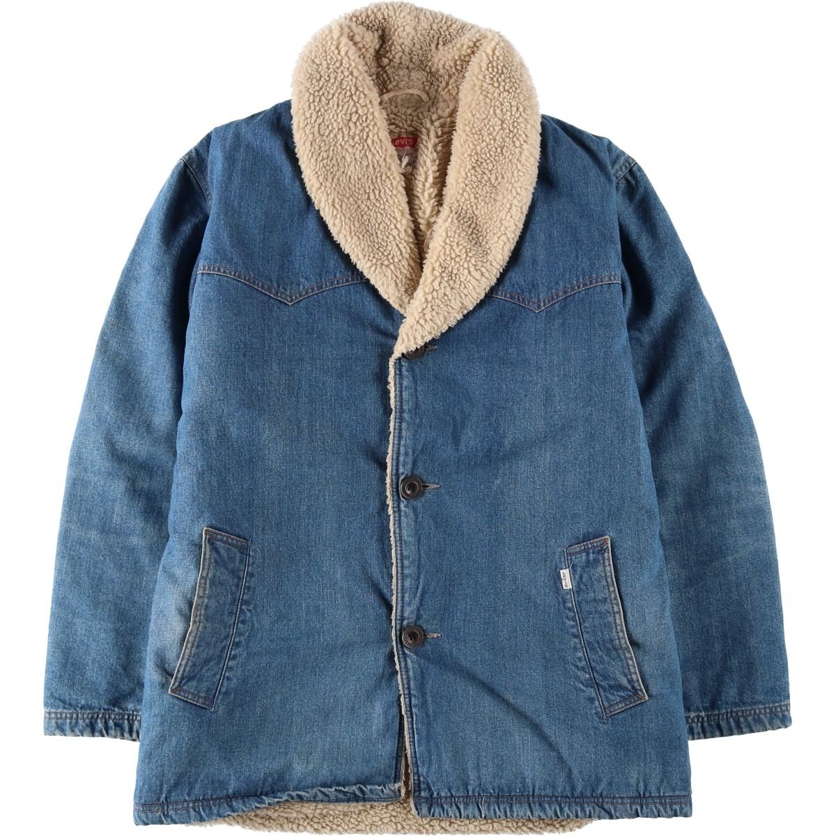 古着 リーバイス Levi's ショールカラー デニムボアジャケット イタリア製 メンズXL相当 ヴィンテージ/eaa645718