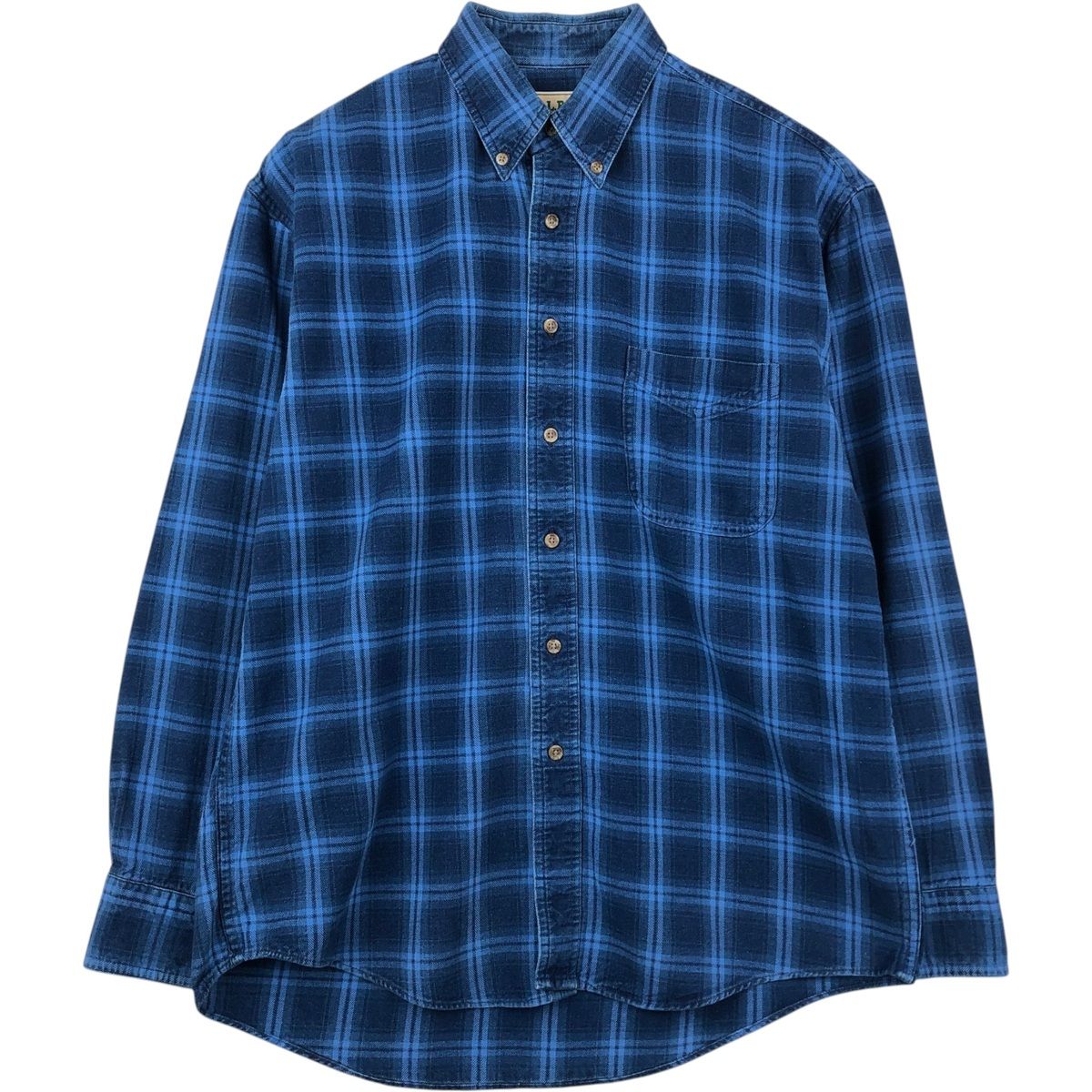 古着 ~90年代 エルエルビーン L.L.Bean 長袖 ボタンダウン フランネルチェックシャツ メンズM相当 ヴィンテージ/eaa646895