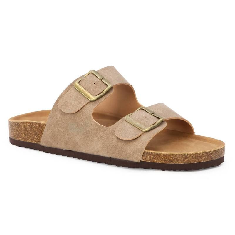 ヨキ レディース シューズ サンダル Yoki Gian 91 Womens Double Buckle Slide Sandals Mocha モカ