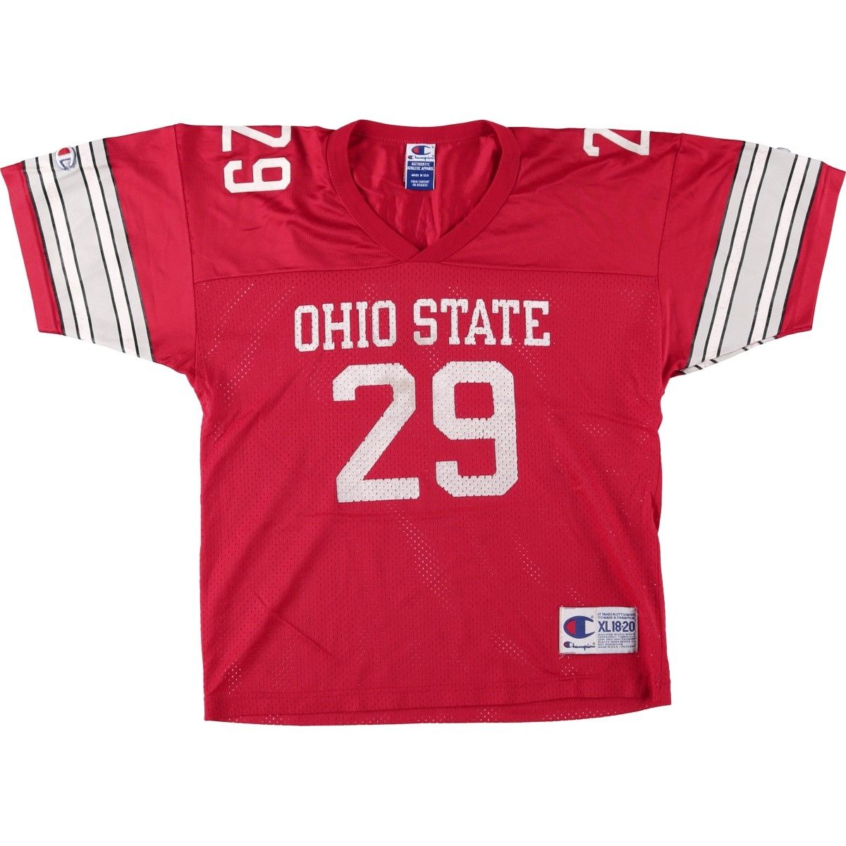 古着 90年代 チャンピオン Champion AUTHENTIC ATHLETIC APPAREL OHIO STATE オハイオ州立大学 ゲームシャツ カレッジ/eaa645279