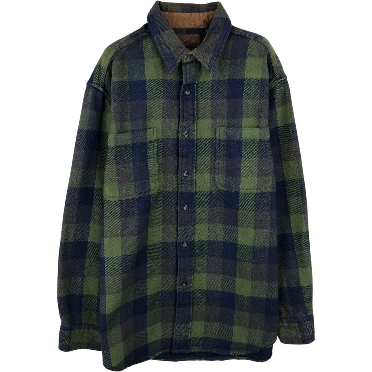 古着 90~00年代 セントジョンズベイ STJOHN'S BAY BRAWNY 長袖 フランネルチェックシャツ メンズM相当 ヴィンテージ/eaa646878