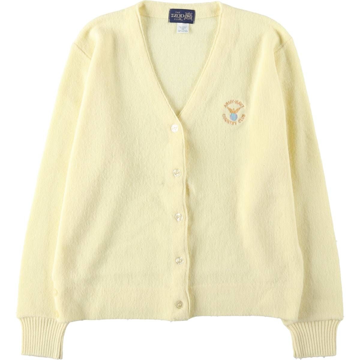 古着 90年代 アイゾッド IZOD IZOD CLUB アクリルニットカーディガン USA製 メンズM相当 ヴィンテージ/eaa618773