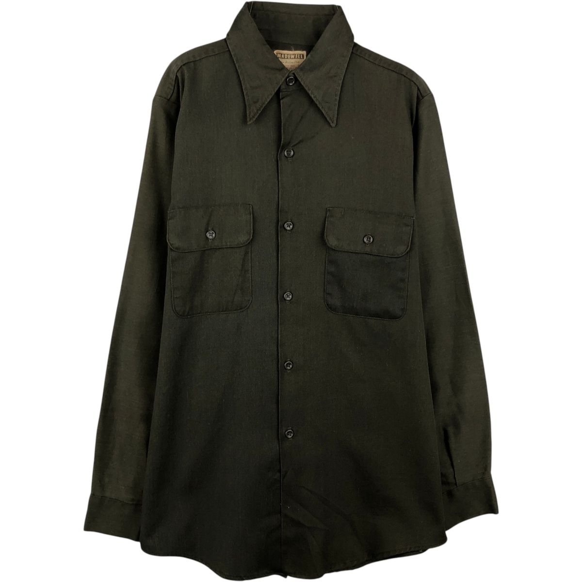 古着 Madewell 長袖 ワークシャツ メンズM相当 ヴィンテージ/eaa643506