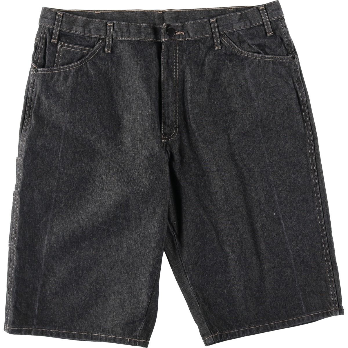 古着 ビッグサイズ ディッキーズ Dickies ブラックデニムショーツ ハーフパンツ メンズw41相当/eaa644173