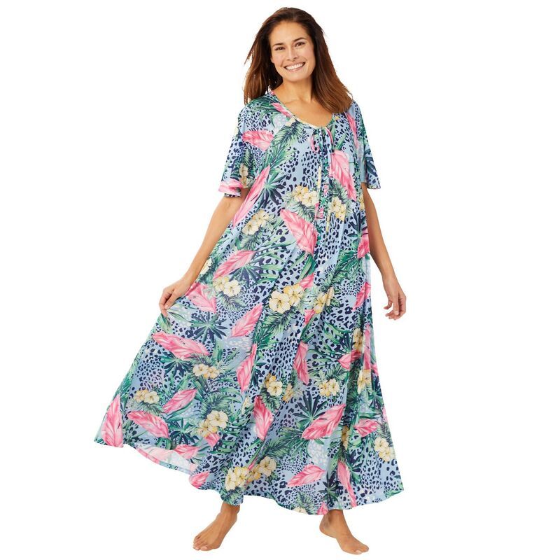 オンリーネセシティーズ レディース アンダーウェア ナイトウェア プラスサイズ プリント Only Necessities Plusize Sweeping Printed Lounger Sky B
