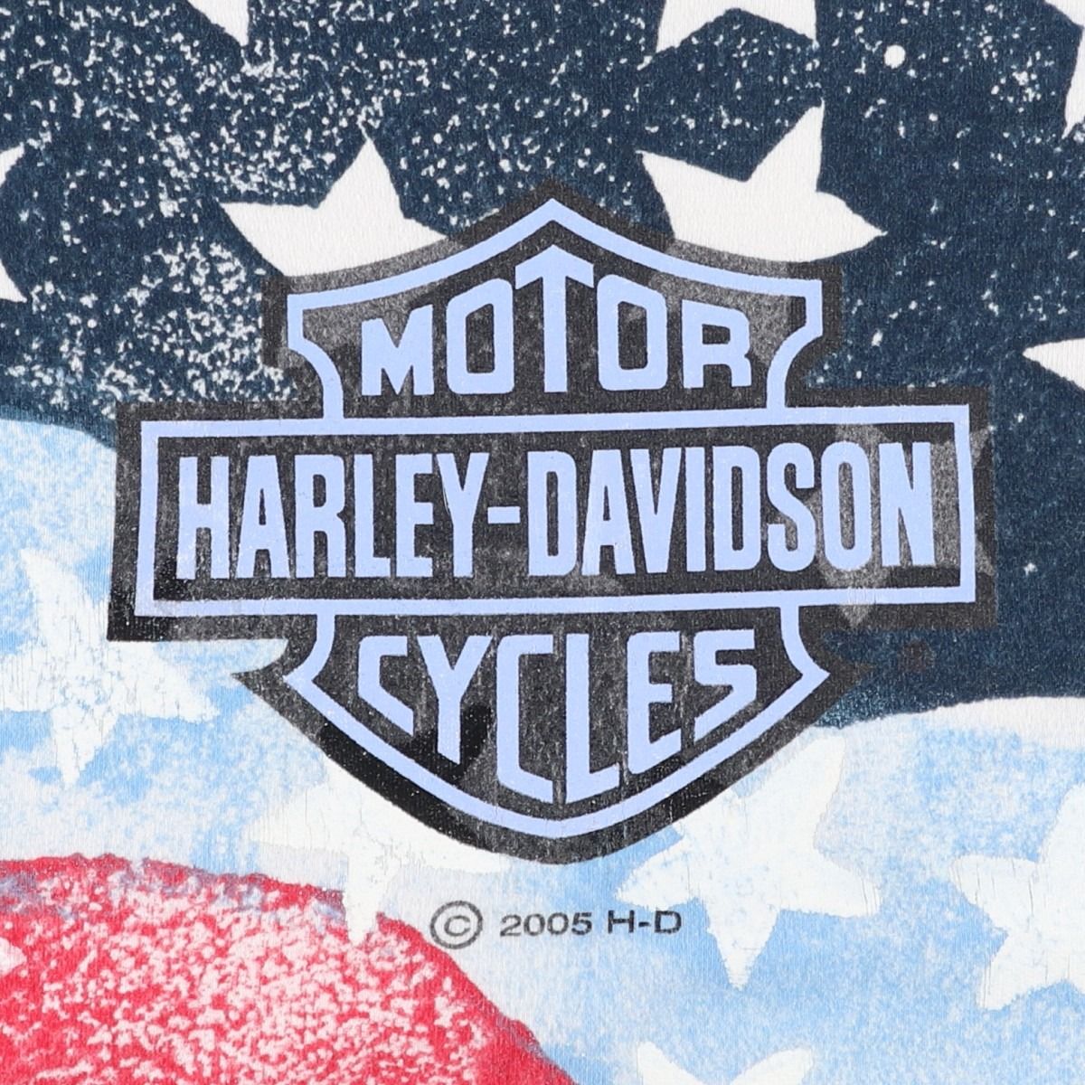 古着 00年代 ハーレーダビッドソン Harley-Davidson 星条旗柄 オール 