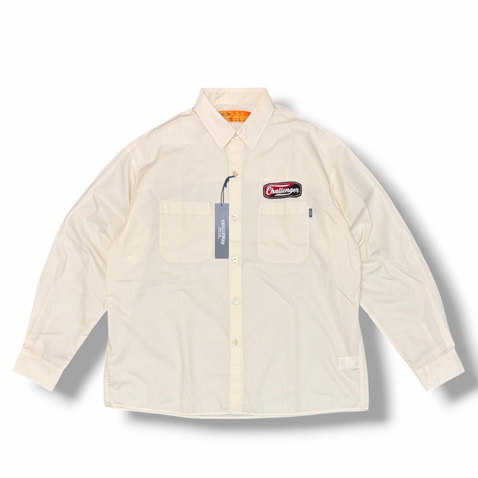 参考上代22000円 未使用 CHALLENGER 25SS L/S PATCHED WORK SHIRT