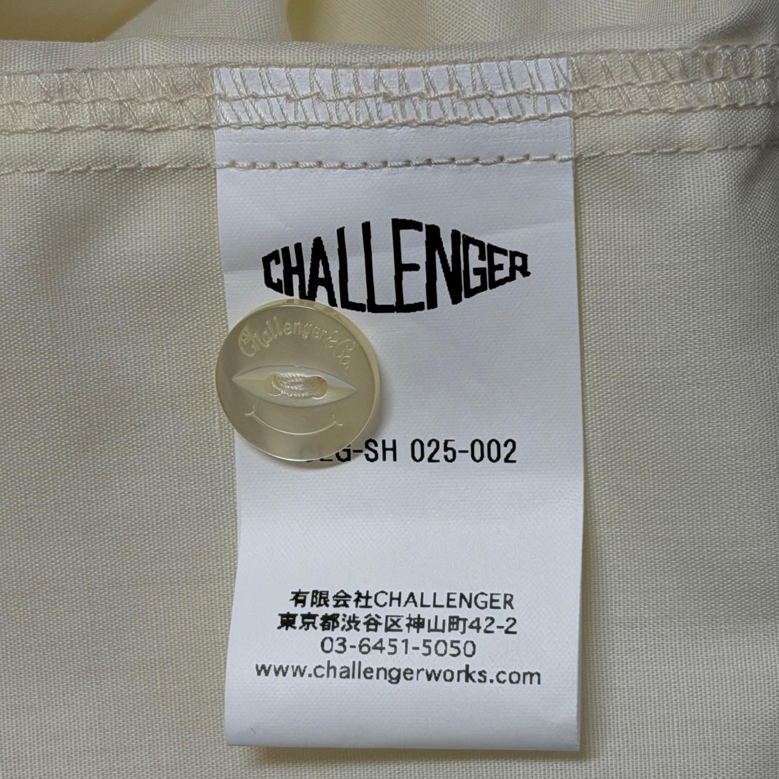 参考上代22000円 未使用 CHALLENGER 25SS L/S PATCHED WORK SHIRT 
