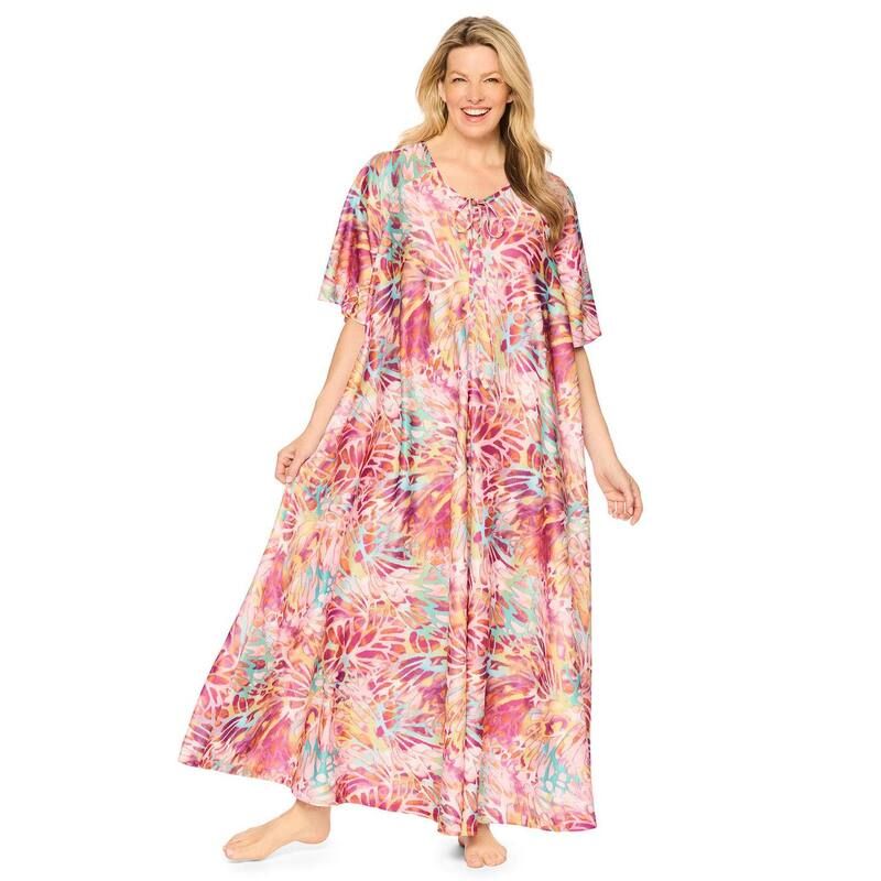 オンリーネセシティーズ レディース アンダーウェア ナイトウェア プラスサイズ プリント Only Necessities Plusize Sweeping Printed Lounger Multi