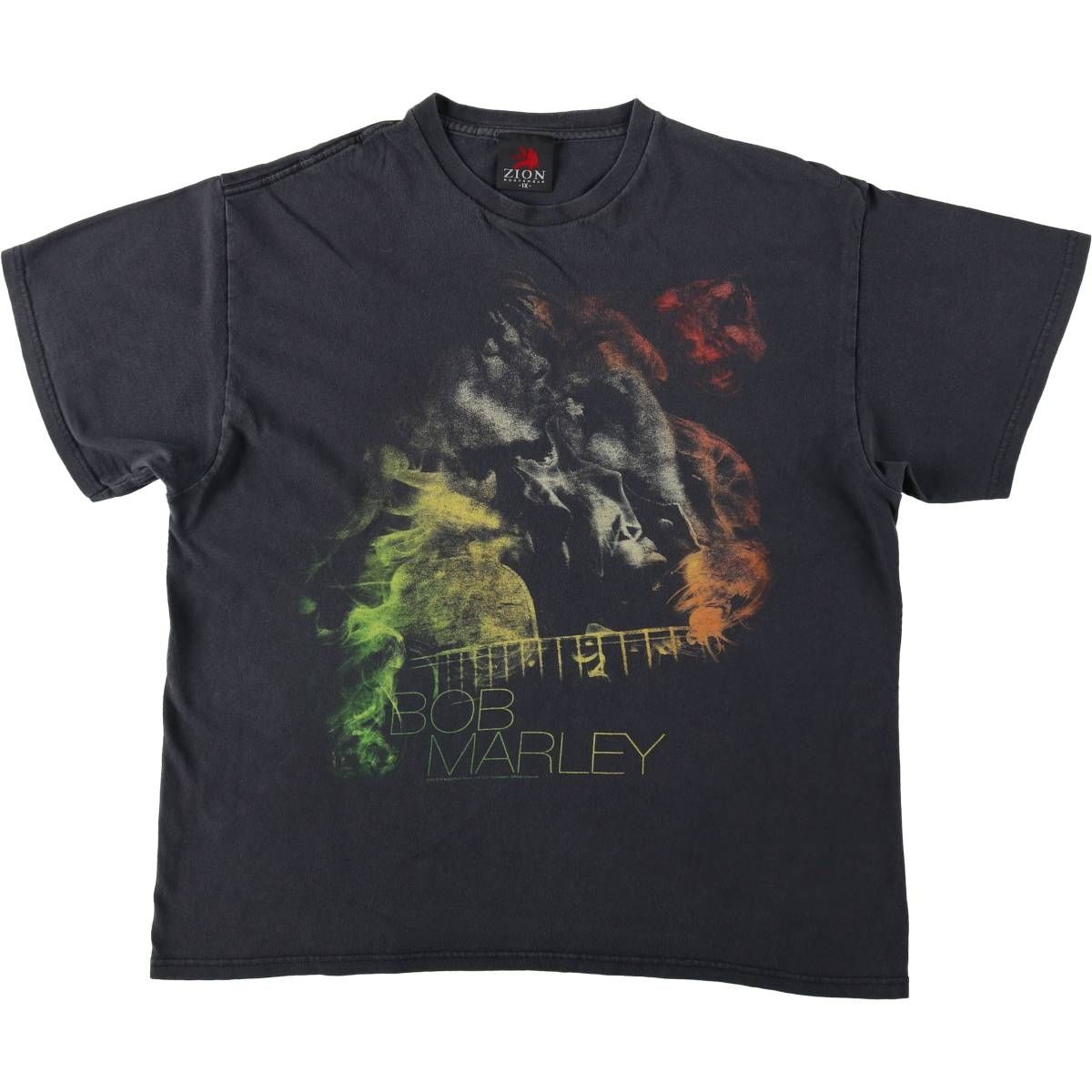 古着 ザイオン ZION BOB MARLEY ボブマーリー バンドTシャツ バンT USA製 メンズXL相当/eaa646849