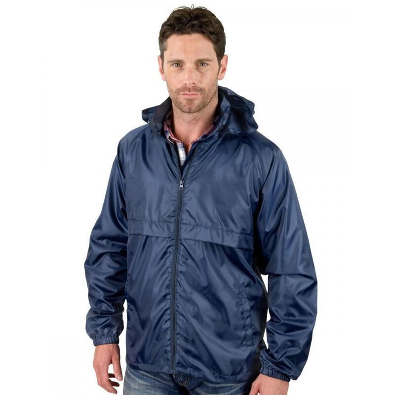 リザルト レディース アウター ジャケット・ブルゾン Result Mens Core Adult Windcheater Waterepellent Windproof Jacket Navy Bl