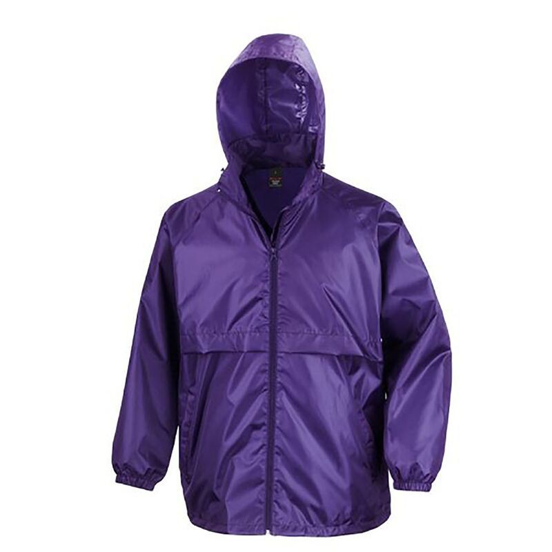 リザルト レディース アウター ジャケット・ブルゾン Result Mens Core Adult Windcheater Waterepellent Windproof Jacket Purple