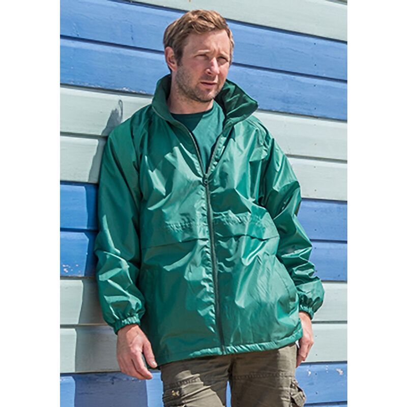 リザルト レディース アウター ジャケット・ブルゾン Result Mens Core Adult Windcheater Waterepellent Windproof Jacket Emerald