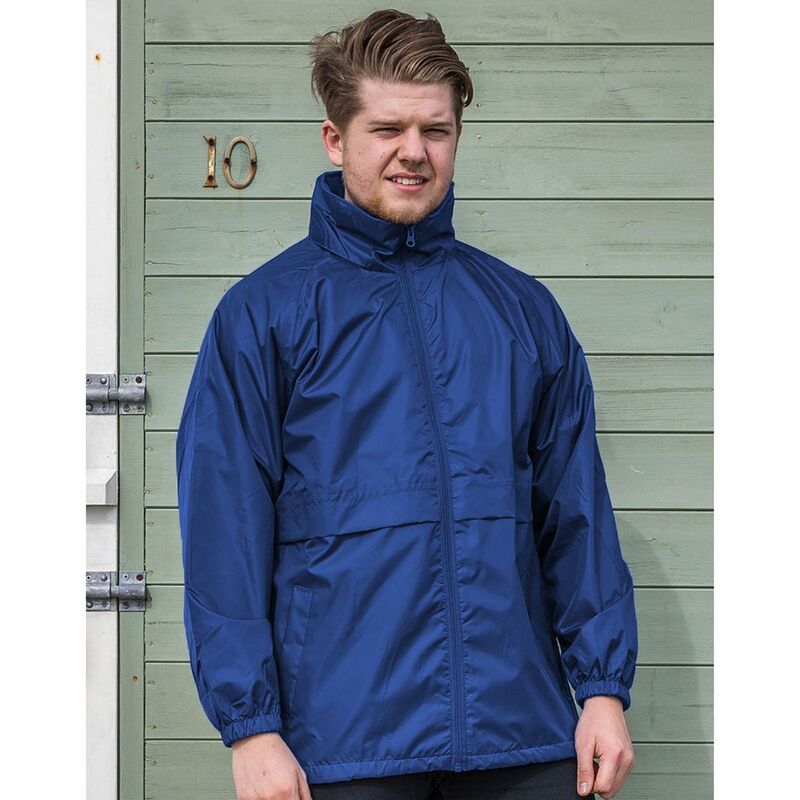 リザルト レディース アウター ジャケット・ブルゾン Result Mens Core Adult Windcheater Waterepellent Windproof Jacket Royal