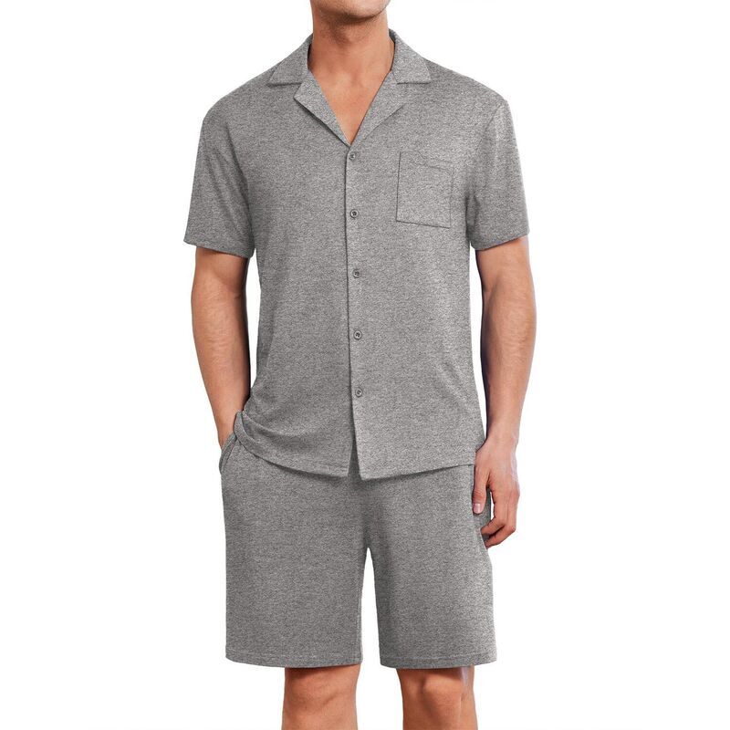 エコアー レディース アンダーウェア ナイトウェア ショートパンツ ダウン Ekouaer Mens Pajama Set Short Sleeve Sleepwear ButtonDown Soft