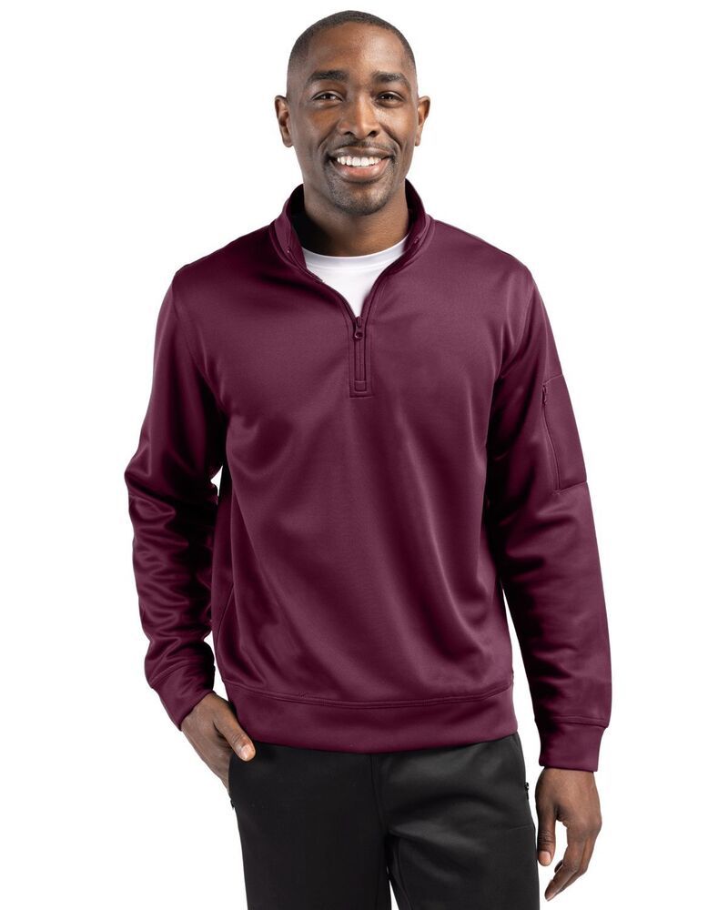 クリーク レディース アウター ジャケット・ブルゾン ハーフジップ Clique Lift Unisex Performance Half Zip Burgundy バーガンディ