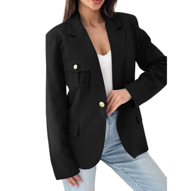 イエスファッション レディース アウター ジャケット・ブルゾン ブレザー Yesfashion Blazers for Women Business Casualong Sleeve Office W