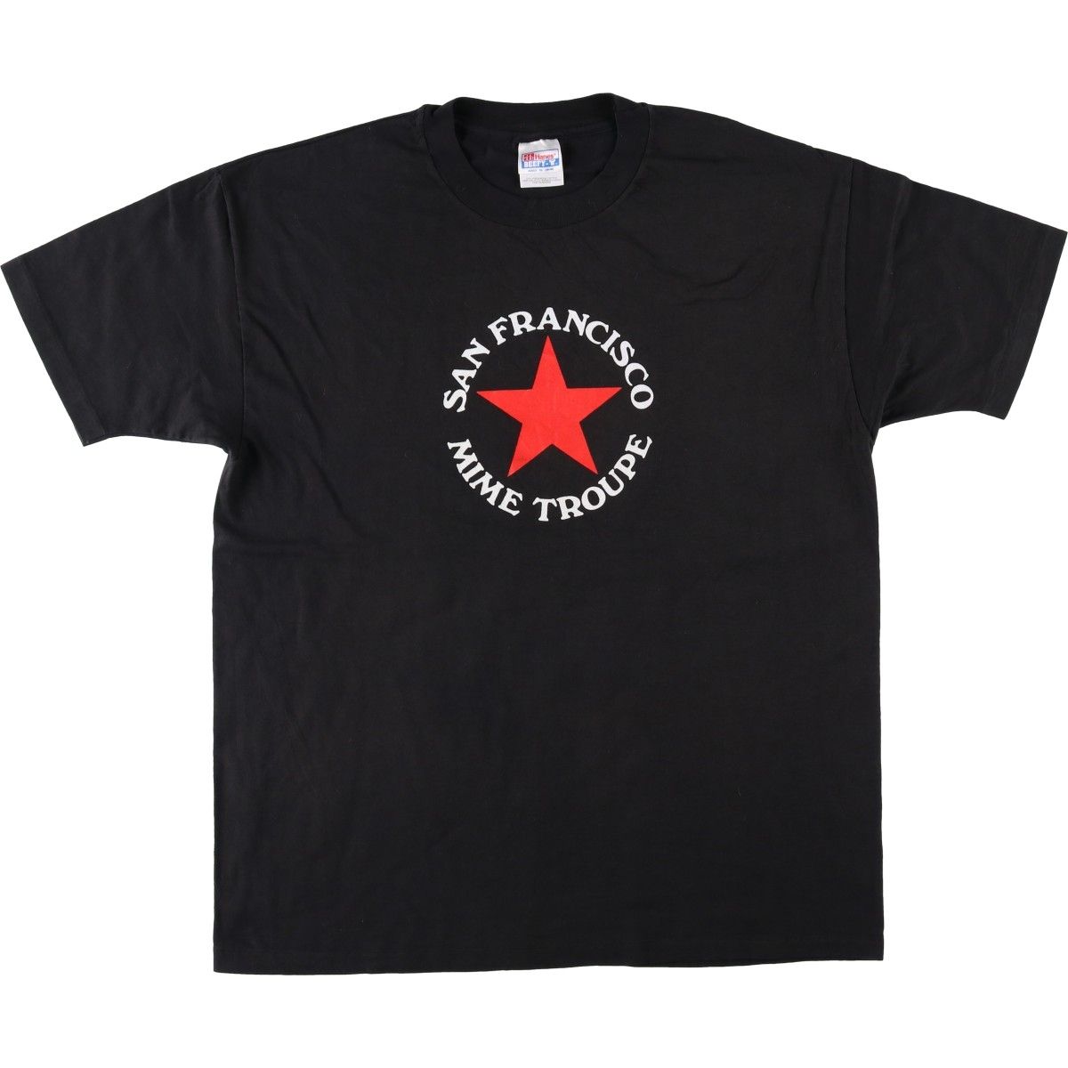 古着 90年代 ヘインズ Hanes BEEFY-T SAN FRANCISCO MIME TROUPE サンフランシスコマイムトループ プリントTシャツ/eaa646154