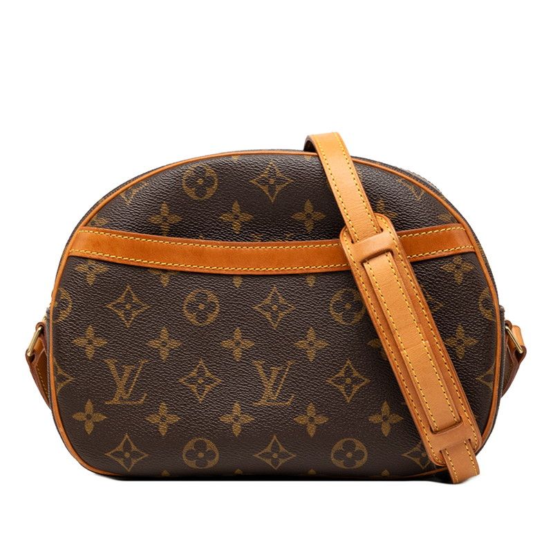 ルイ ヴィトン モノグラム ブロワ 斜め掛け ショルダーバッグ M51221 ブラウン PVC レザー レディース LOUIS VUITTON【1-0270827】