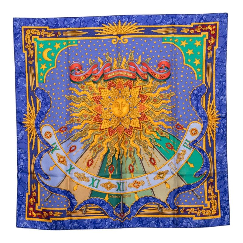 エルメス カレ90 CARPE DIEM 今日一日を楽しむ スカーフ シルク レディース HERMES【1-0272284】