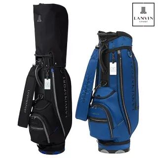【新品】ランバン スポール 2025年秋冬モデル メンズ コーデュラナイロン キャディーバッグ フード付き内高128cm 47インチ対応 9型 4kg ネームプレート付属 刻印タイプ VG5FCB01M キャディバッグ ゴルフ