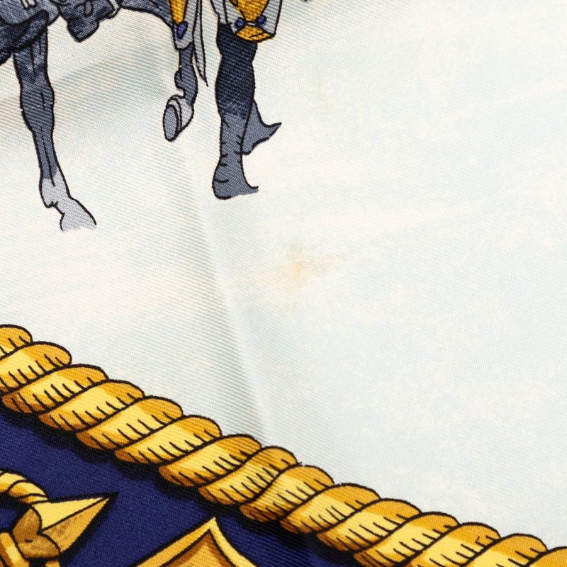 エルメス カレ90 MARINE ET CAVALERIE 海と騎兵隊 スカーフ 大判