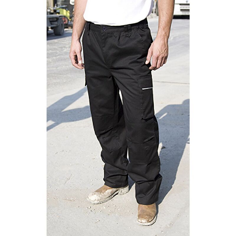 リザルト レディース ボトムス カジュアルパンツ Result Unisex WorkGuard Windproof Action Trousers Workwear Black ブラック