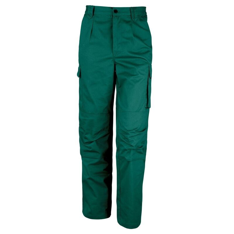 リザルト レディース ボトムス カジュアルパンツ Result Unisex WorkGuard Windproof Action Trousers Workwear Bottle Green グリー
