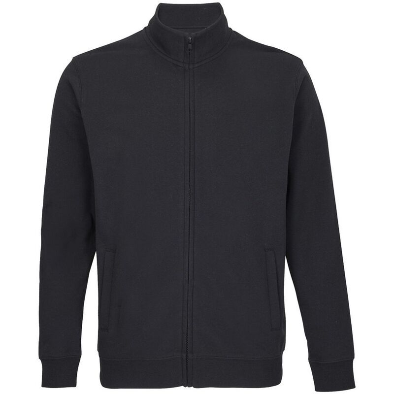 ソルズ レディース アウター ジャケット・ブルゾン SOLS Unisex Adult Cooper Full Zip Sweat Jacket Black ブラック