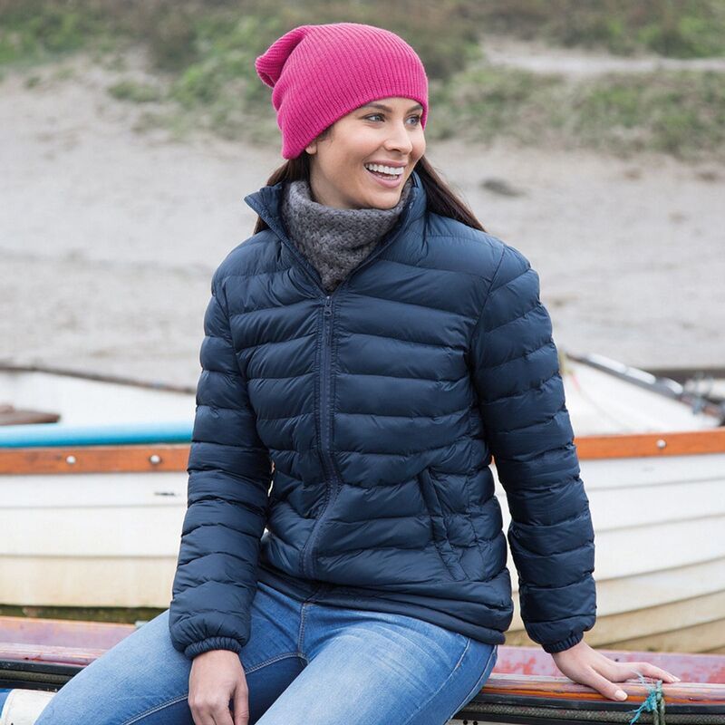 リザルト レディース アウター ジャケット・ブルゾン Result LadiesWomens Ice Bird Padded Jacket Waterepellent Windproof Navy B