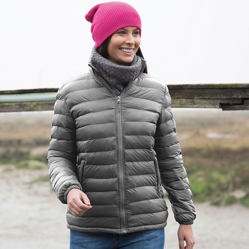 リザルト レディース アウター ジャケット・ブルゾン Result LadiesWomens Ice Bird Padded Jacket Waterepellent Windproof Black
