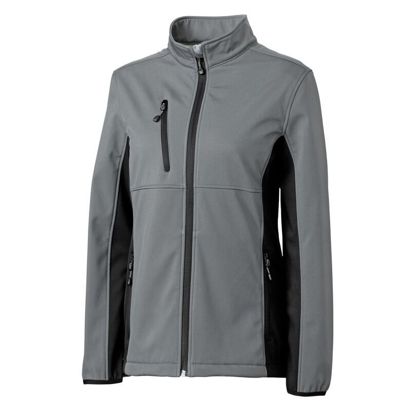 クリーク レディース アウター ジャケット・ブルゾン Clique Narvik Softshell Full Zip Womens Jacket Pure Slate スレート