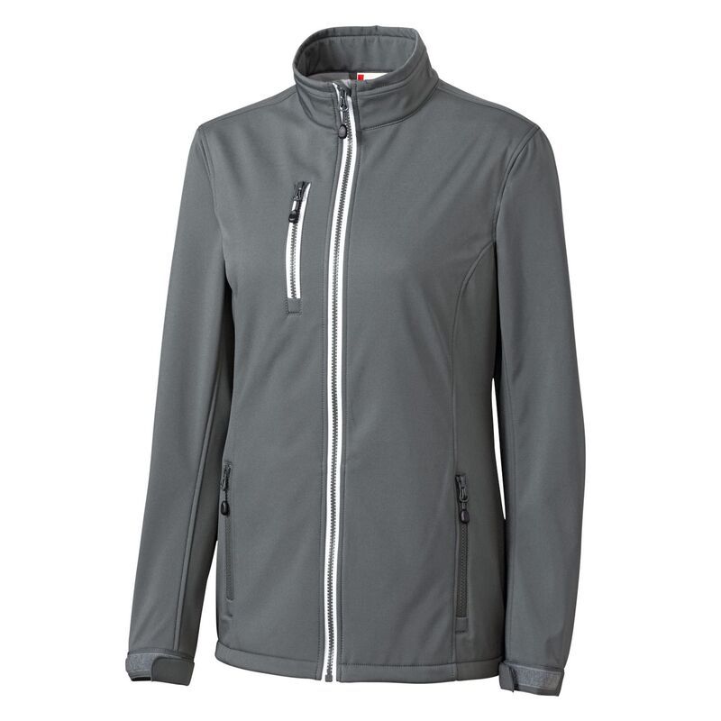 クリーク レディース アウター ジャケット・ブルゾン Clique Telemark Stretch Softshell Full Zip Womens Jacket Pure Slate スレート