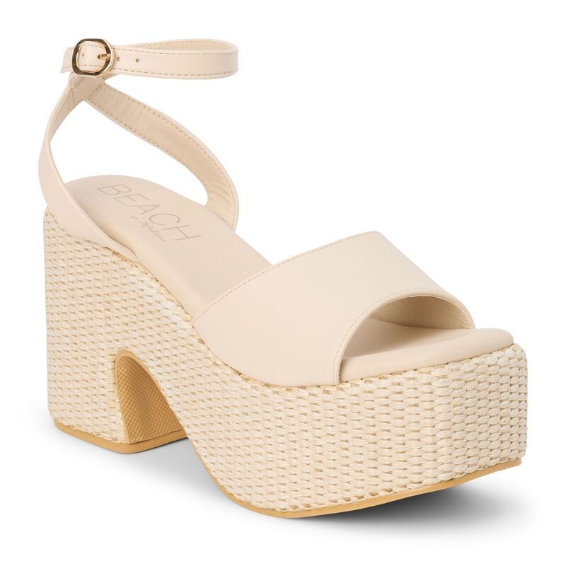 ビーチバイマティス レディース シューズ パンプス プラットフォーム サンダル Beach by Matisse Arden Womens Platform Sandals Ivory アイボリー