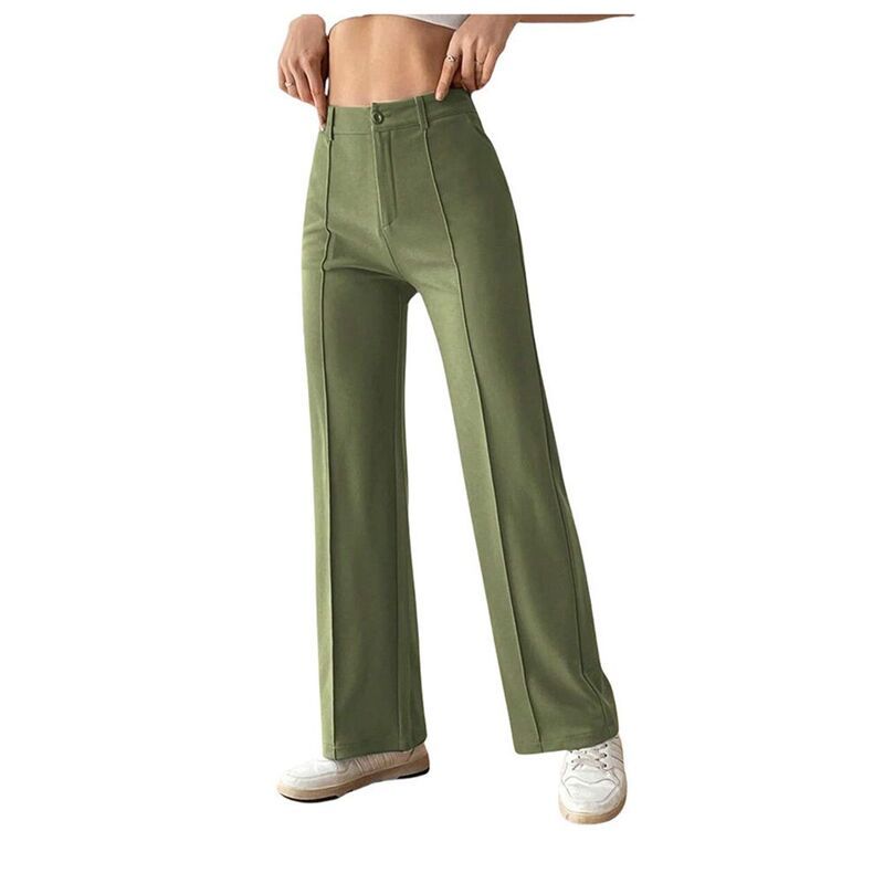 セオリア レディース ボトムス カジュアルパンツ ストレート ハイウエスト Seoria Womenstretch Straight Leg Pants High Waist Casual Pants