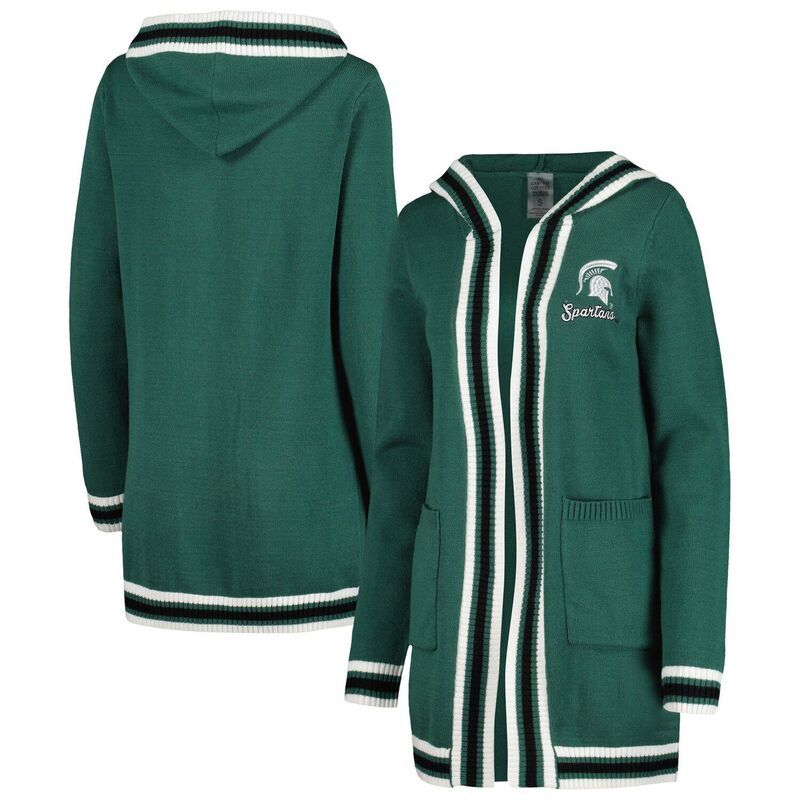 ゲームデイ・クチュール レディース アウター ニット・セーター カーディガン Womens Gameday Couture Green Michigan State Spartans One More