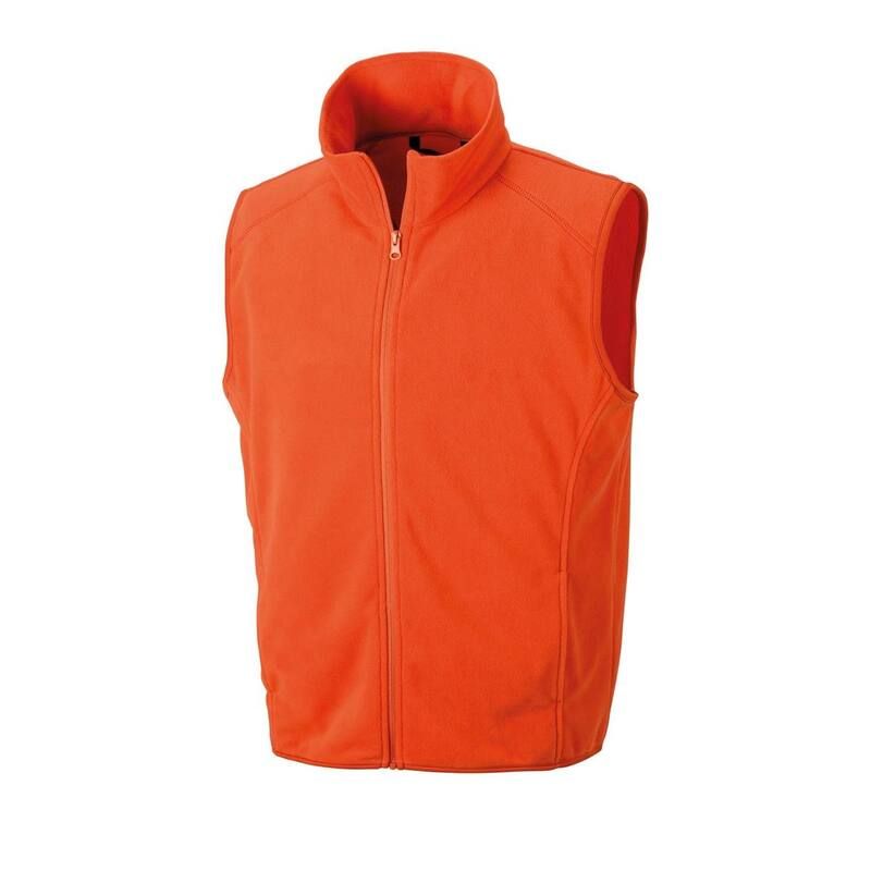 リザルト レディース アウター ジャケット・ブルゾン ジレ フリース Result Core Unisex Adult Microfleece Gilet Orange オレンジ