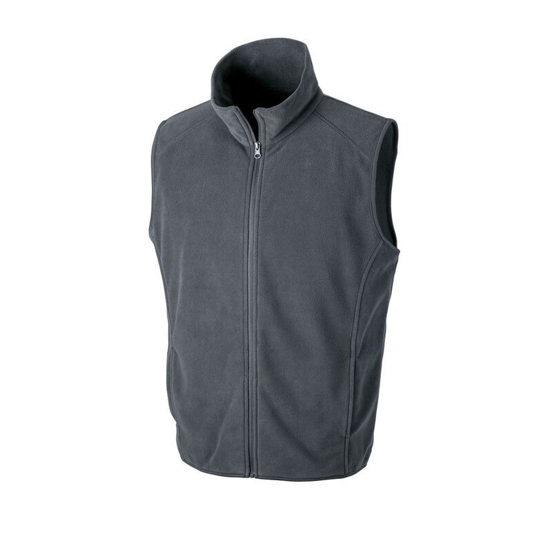 リザルト レディース アウター ジャケット・ブルゾン ジレ フリース Result Core Unisex Adult Microfleece Gilet Charcoal チャコール