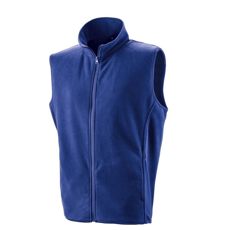 リザルト レディース アウター ジャケット・ブルゾン ジレ フリース Result Core Unisex Adult Microfleece Gilet Royal Blue ブルー