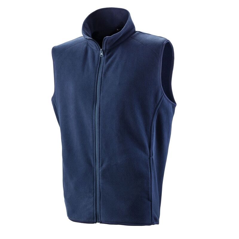 リザルト レディース アウター ジャケット・ブルゾン ジレ フリース Result Core Unisex Adult Microfleece Gilet Navy Blue ネイビー